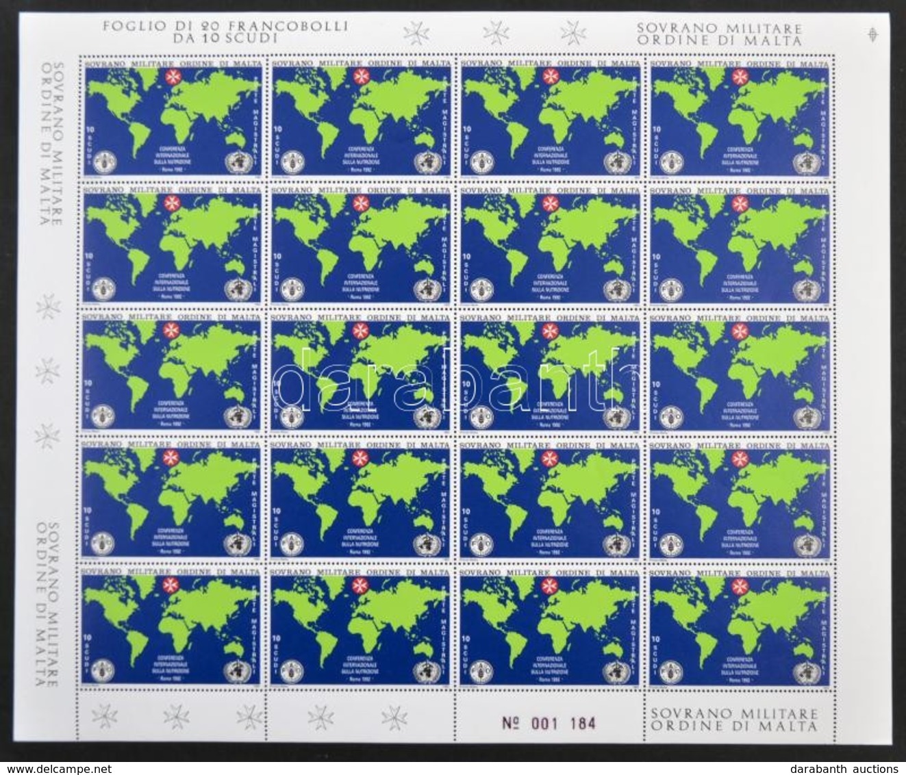 ** 1992 Élelmezésügyi és Mezőgazdasági Világszervezet (FAO) Teljes ív - Otros & Sin Clasificación