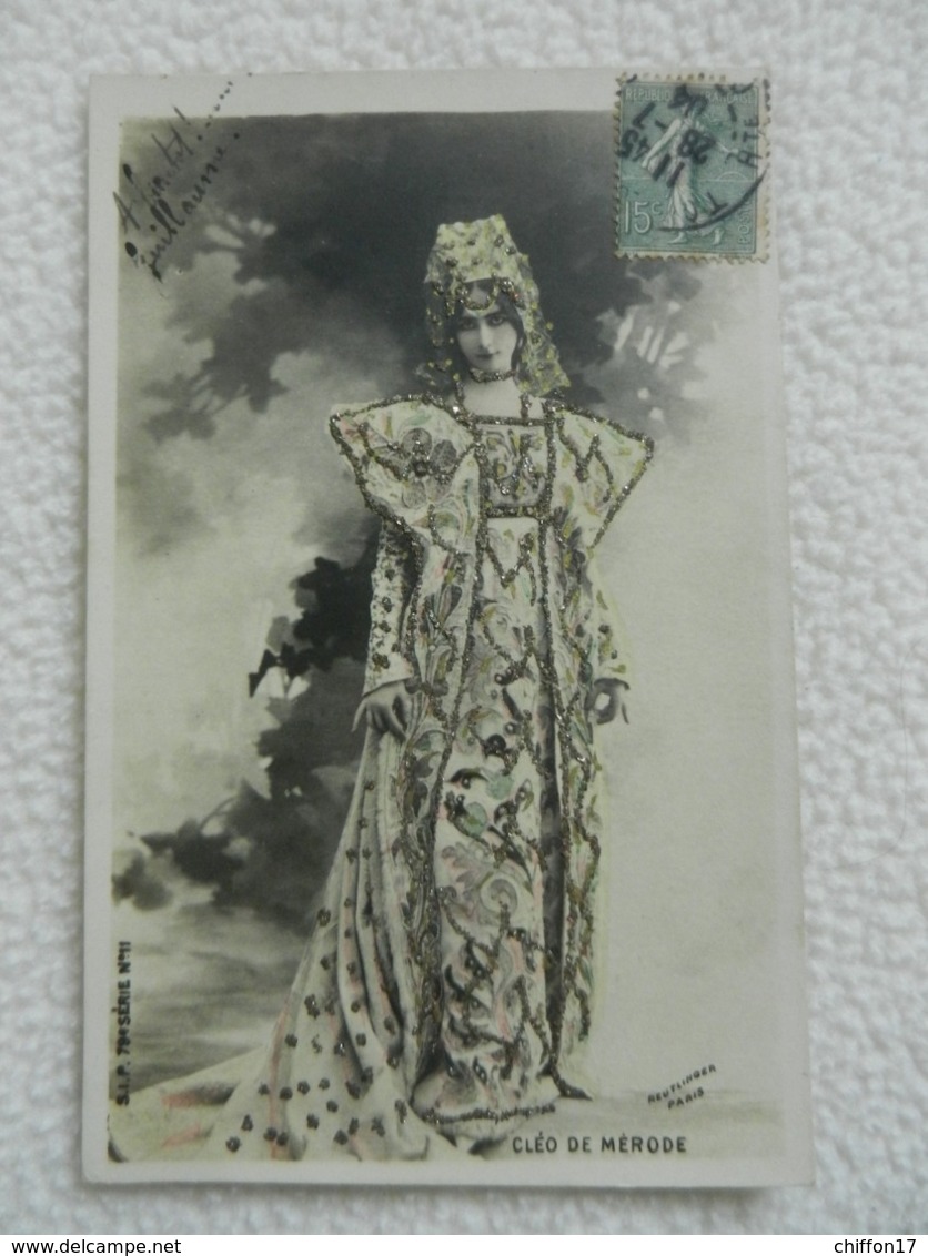 CPA FEMME Artiste CLEO DE MERODE  Reutlinger  PAILLETTES - Artistas