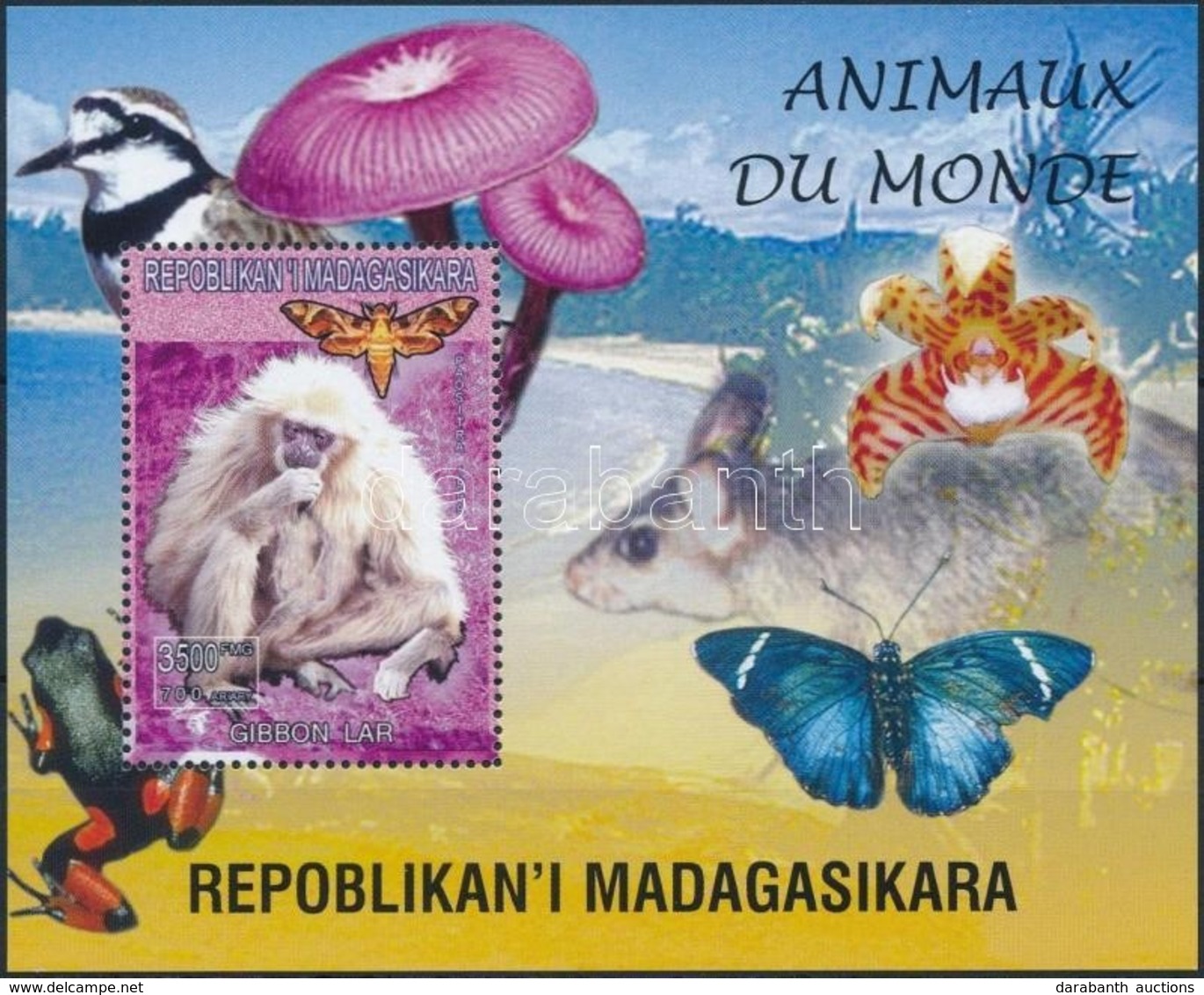 ** Madagaszkár 1999 Majom, Lepke Blokk - Otros & Sin Clasificación