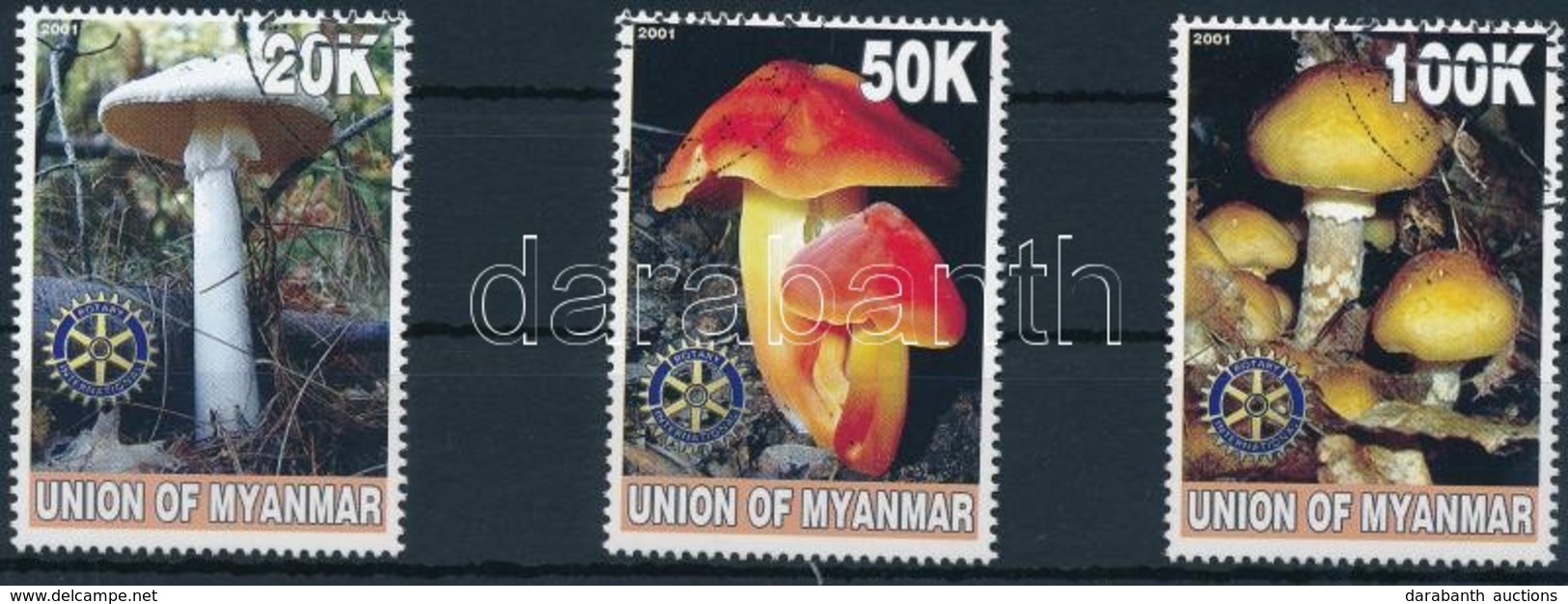 O Mianmar 2001 Gomba 3 Klf Bélyeg - Otros & Sin Clasificación
