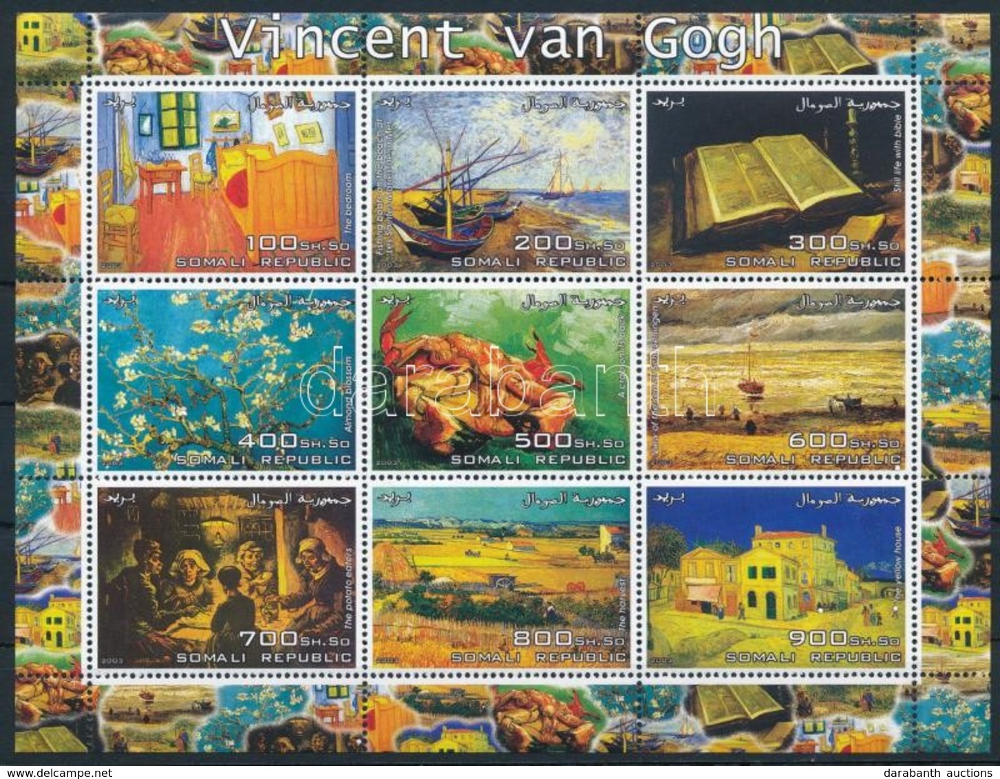 ** Szomália 2003 Van Gogh Kisív - Otros & Sin Clasificación