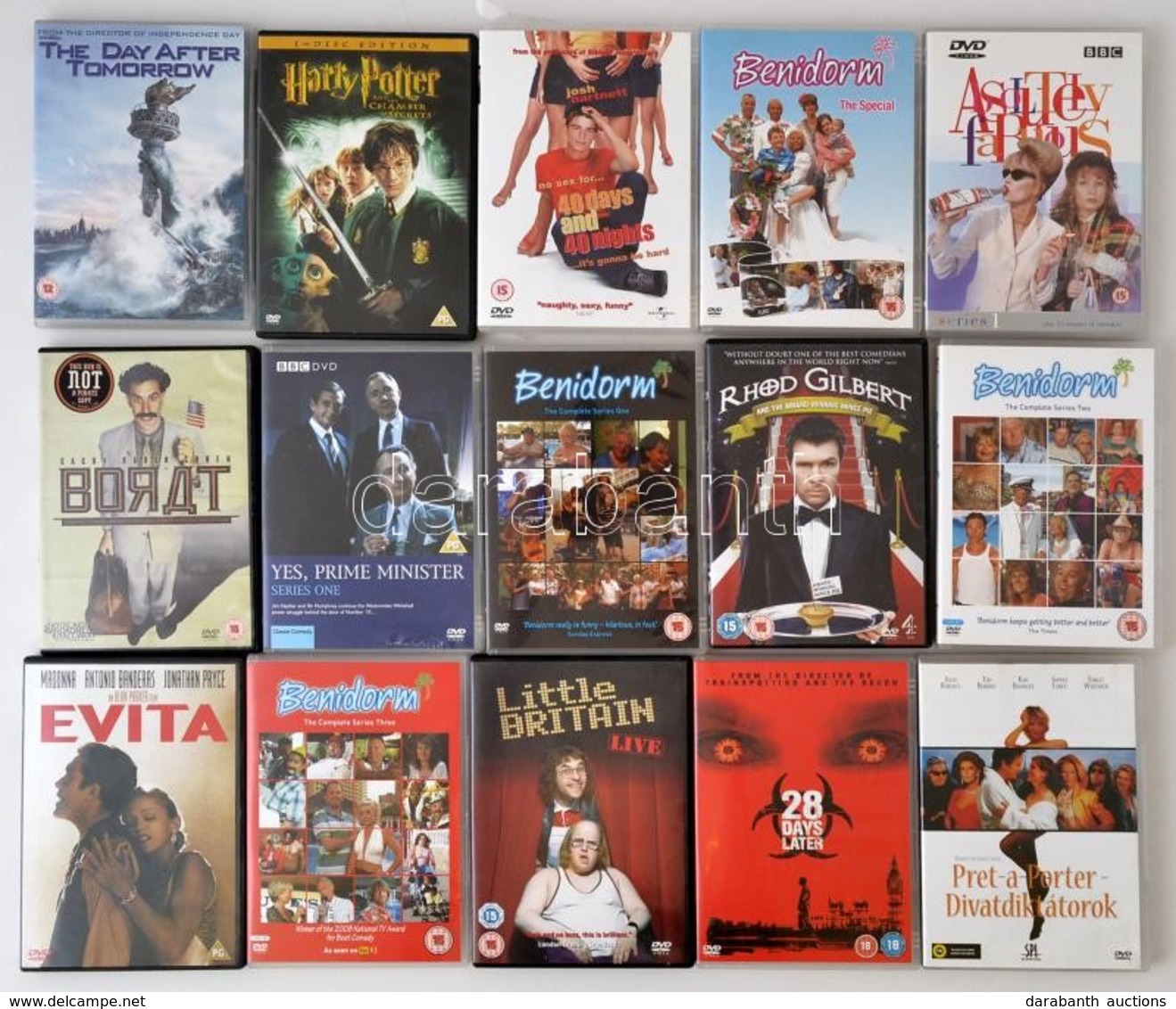 300 Db Műsoros DVD Lemezből álló Film Gyűjtemény. 1960-as évektől Napjainkig Népszerű Filmek, Sorozatok, Klasszikusok. K - Otros & Sin Clasificación