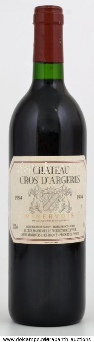 Chateau Cros D'Argeres  1994 Bontatlan Palack Francia Vörösbor - Otros & Sin Clasificación