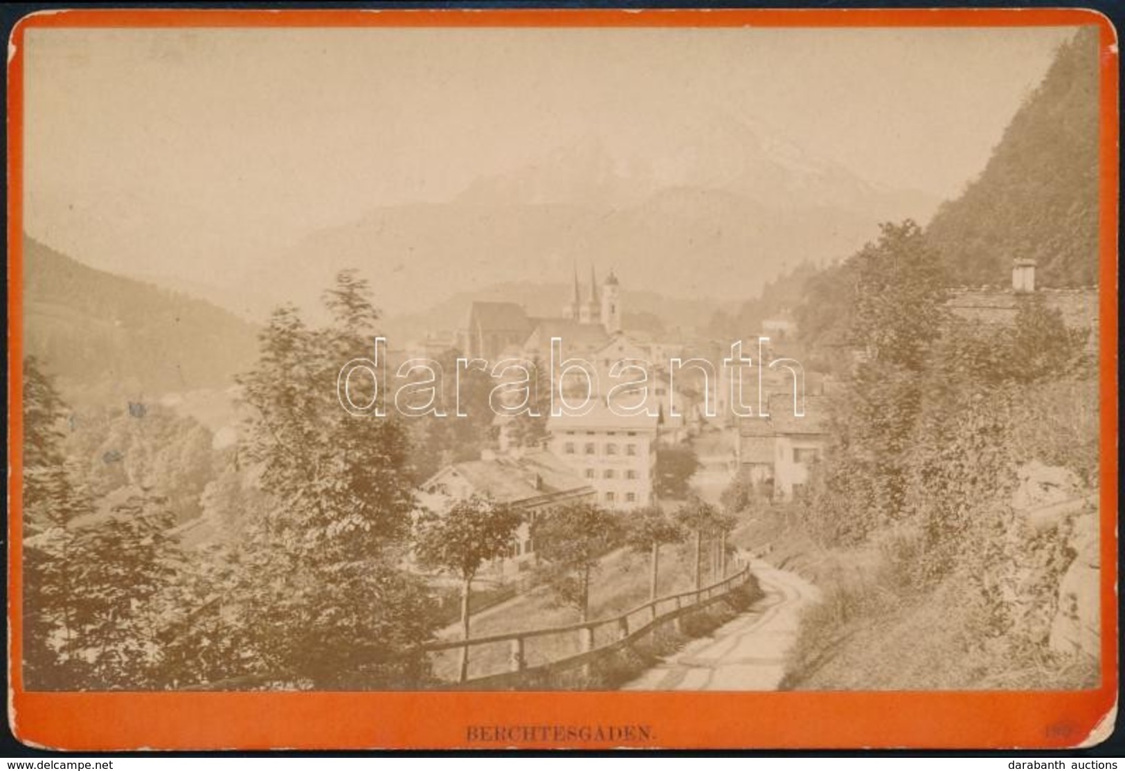 Cca 1890 Berchtesgaden Keményhátú Fotó 17x11 Cm - Otros & Sin Clasificación