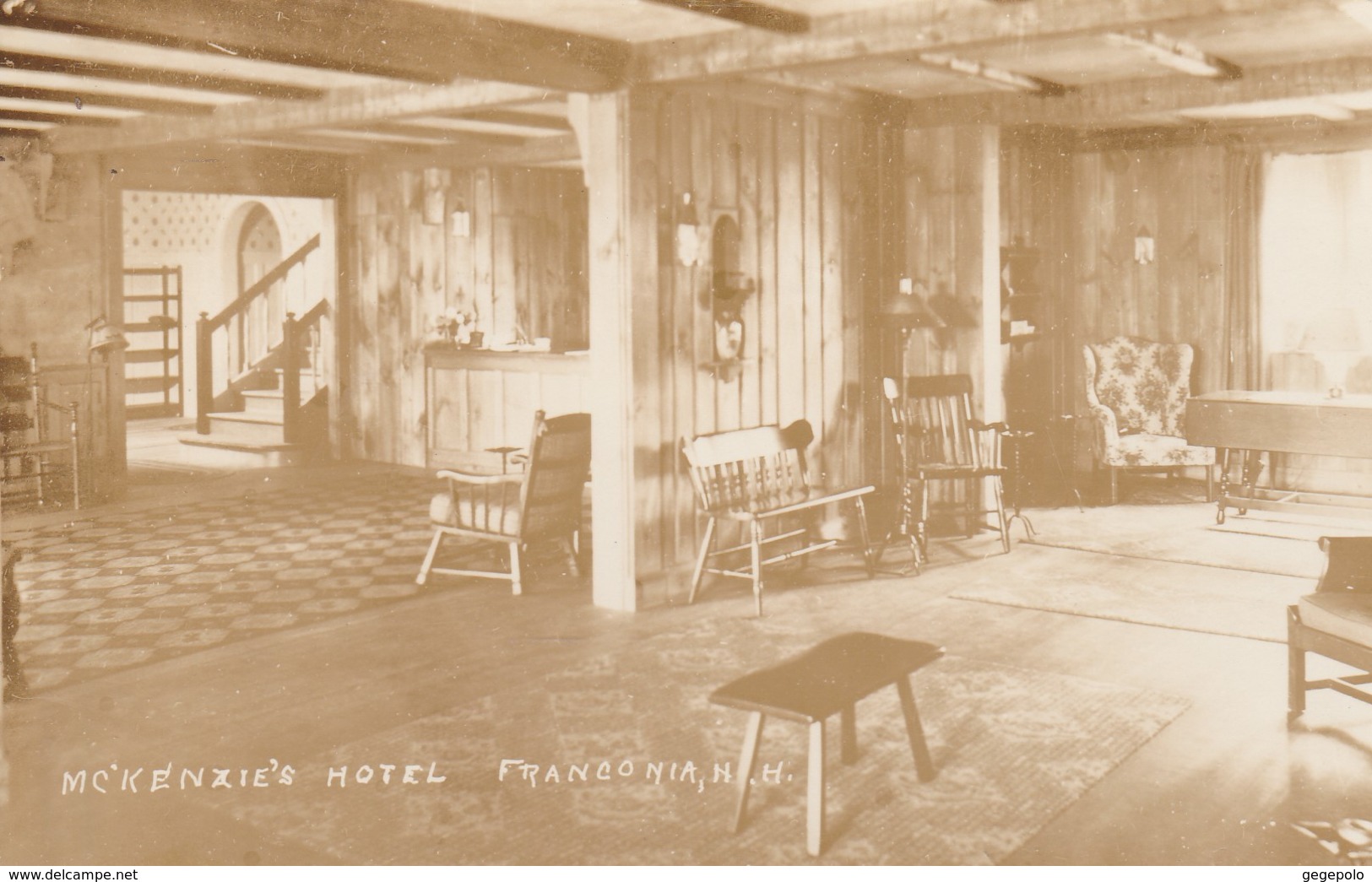 FRANCONIA  - Le MAC KENZIE'S HOTEL En 1936  ( Carte Photo ) - Autres & Non Classés