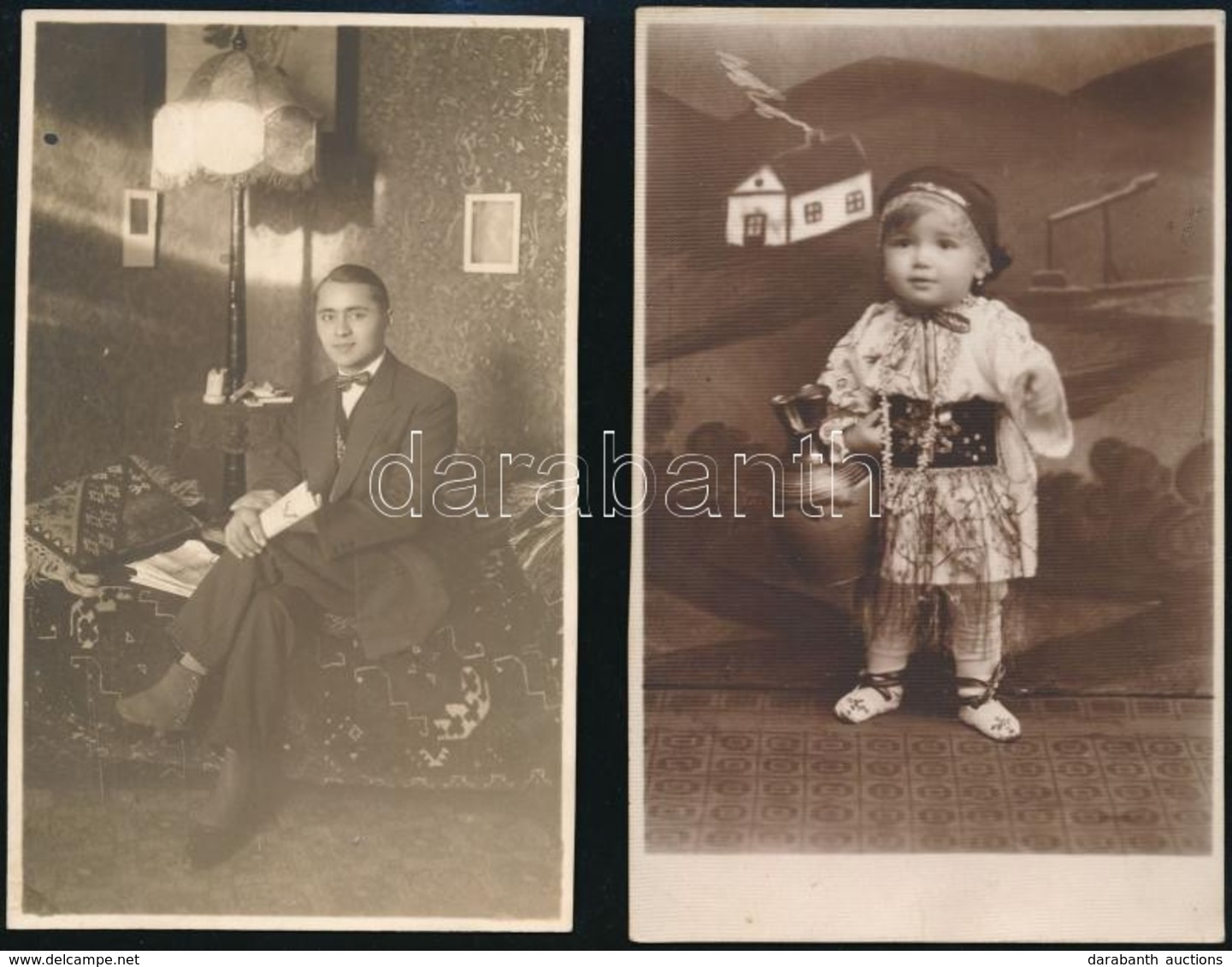 Cca 1929 Erdélyben Készült Fotográfiák Fotólap Méretben, 4 Db Vintage Fotó, Feliratozva Vagy Pecséttel Jelölve, 9c13,8 C - Otros & Sin Clasificación