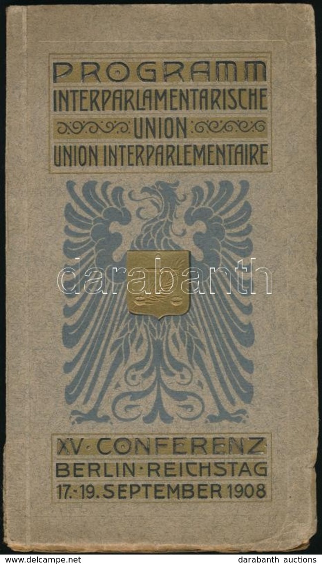 1908 Az Interparlamentáris Unió Konferenciájának  Programja 36p Képekkel. - Sin Clasificación