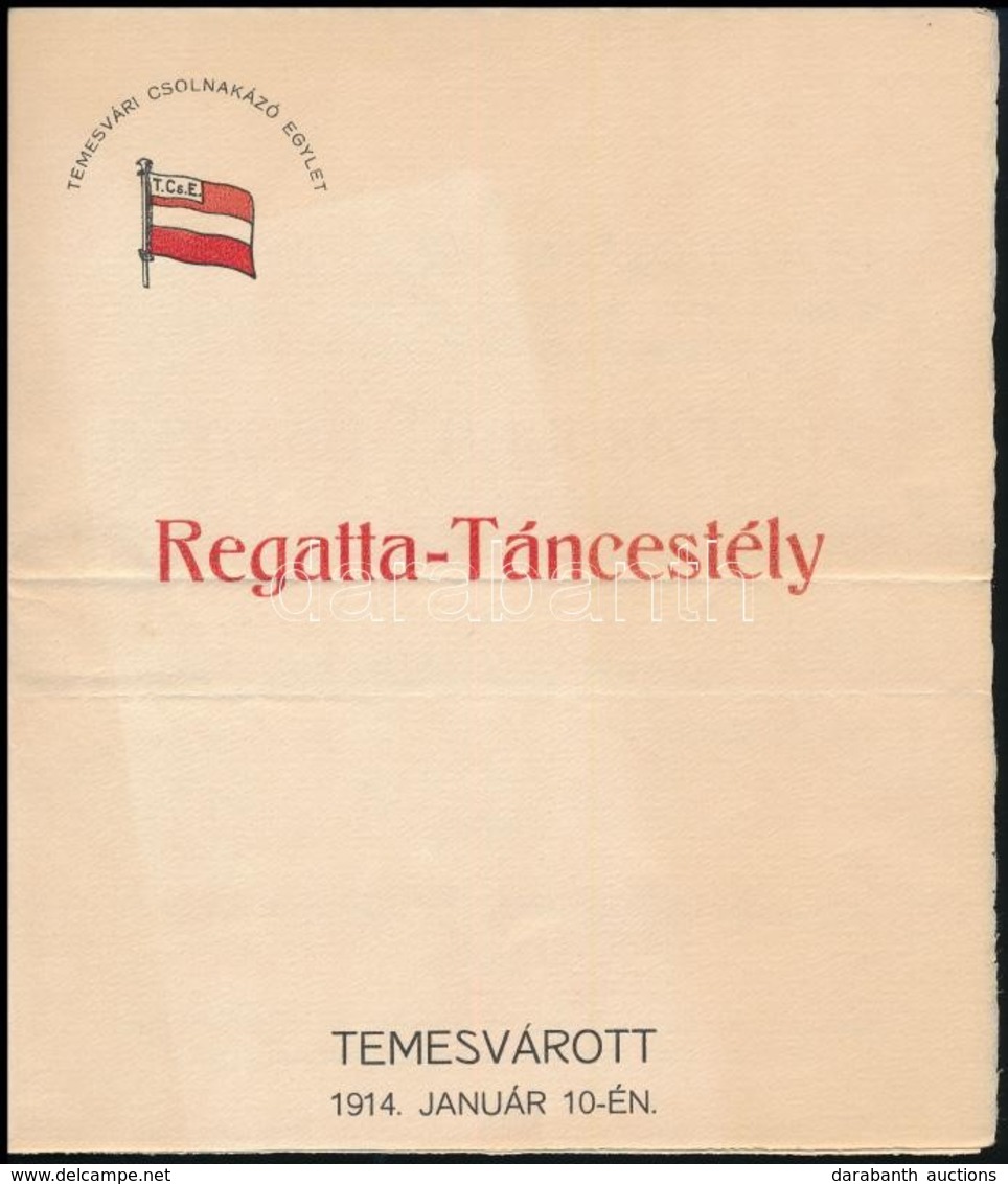 1941 Temesvár, Meghívó A Temesvári Csolnakázó Egylet Regatta-táncestélyére - Sin Clasificación