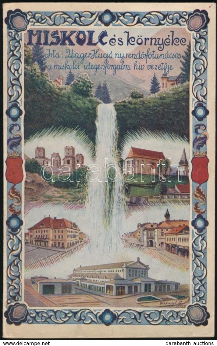 Unger Hugó: Miskolc és Környéke. Miskolc A Bükkvidéki Főváros Rövid Ismertetése. Miskolc, 1928, Magyar Jövő Rt., 80 P. F - Sin Clasificación