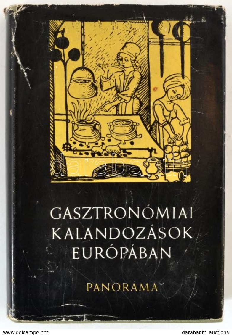 Halász Zoltán: Gasztronómiai Kalandozások Európában. Bp.,1974, Panoráma. Kiadói Egészvászon-kötés, Kiadói Szakadt Papír  - Sin Clasificación