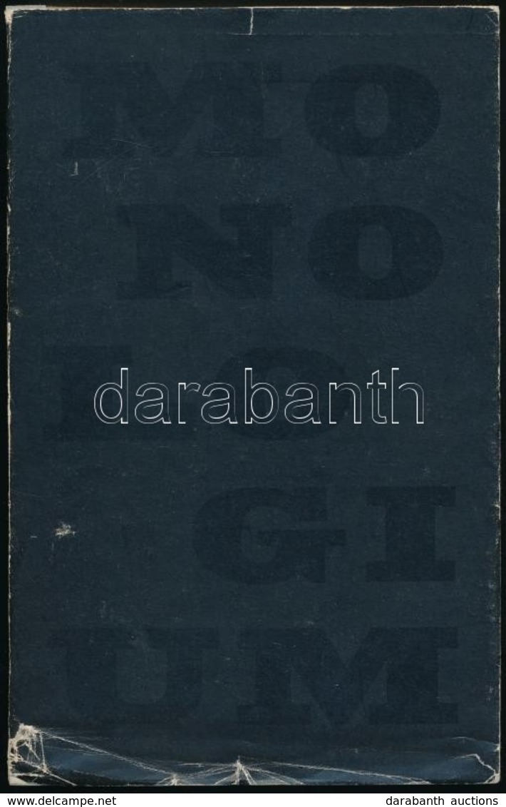 Nagy Pál: Monologium. Párizs, 1971, Magyar Műhely.  Emigráns Kiadás. Első Kiadás. Kiadói Papírkötés, A Borító Széleken K - Sin Clasificación