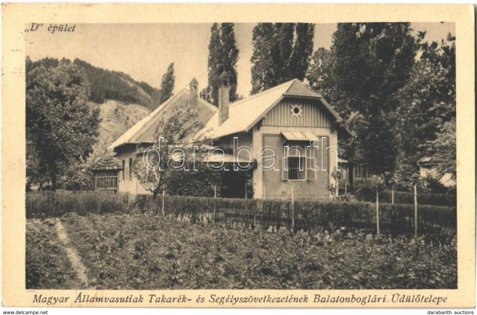 T2 1937 Balatonboglár, Magyar Államvasutiak Takarék- és Segélyszövetkezetének üdülőtelep, D épület - Sin Clasificación