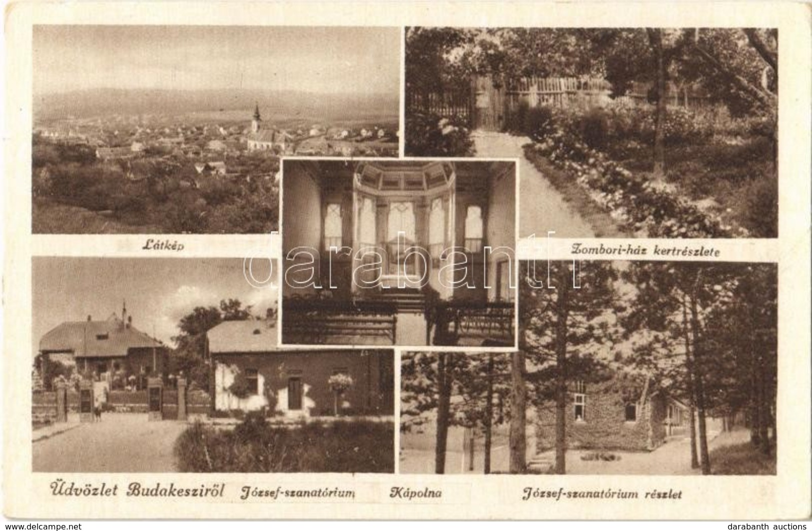 T2 Budakeszi, Látkép, Zombori-ház Kertrészlete, Kápolna, József-szanatórium - Sin Clasificación