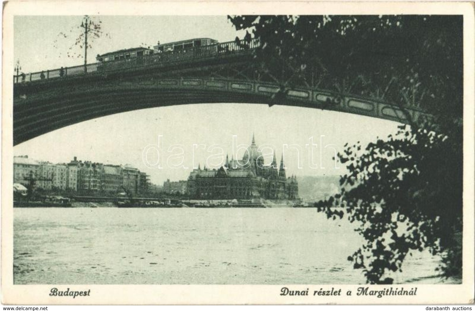 T2 1927 Budapest, Duna, Margit Híd, Villamos, Országház - Sin Clasificación