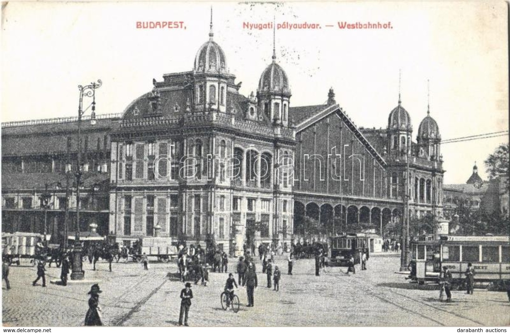 T2 1918 Budapest VI. Nyugati Pályaudvar, Villamosok - Sin Clasificación