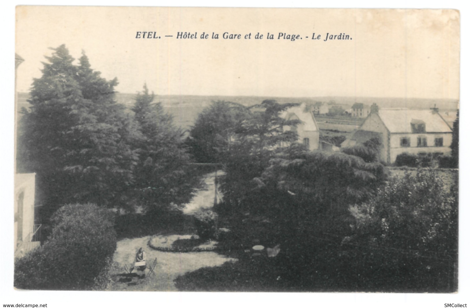 56 Etel, Hotel De La Gare Et De La Plage, Le Jardin (8186) - Etel