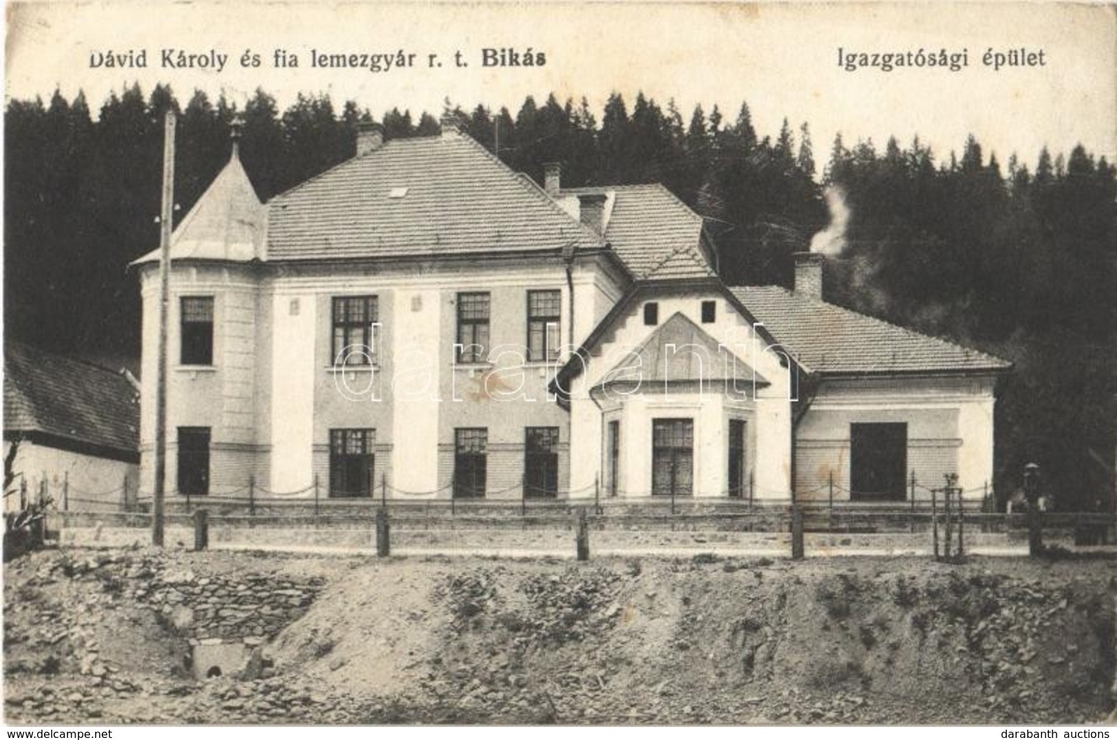 T2/T3 1914 Bikás, Bicasu; Dávid Károly és Fia Lemezgyár R.T. Igazgatósági épülete / Sheet Metal Factory, Directorate Bui - Sin Clasificación