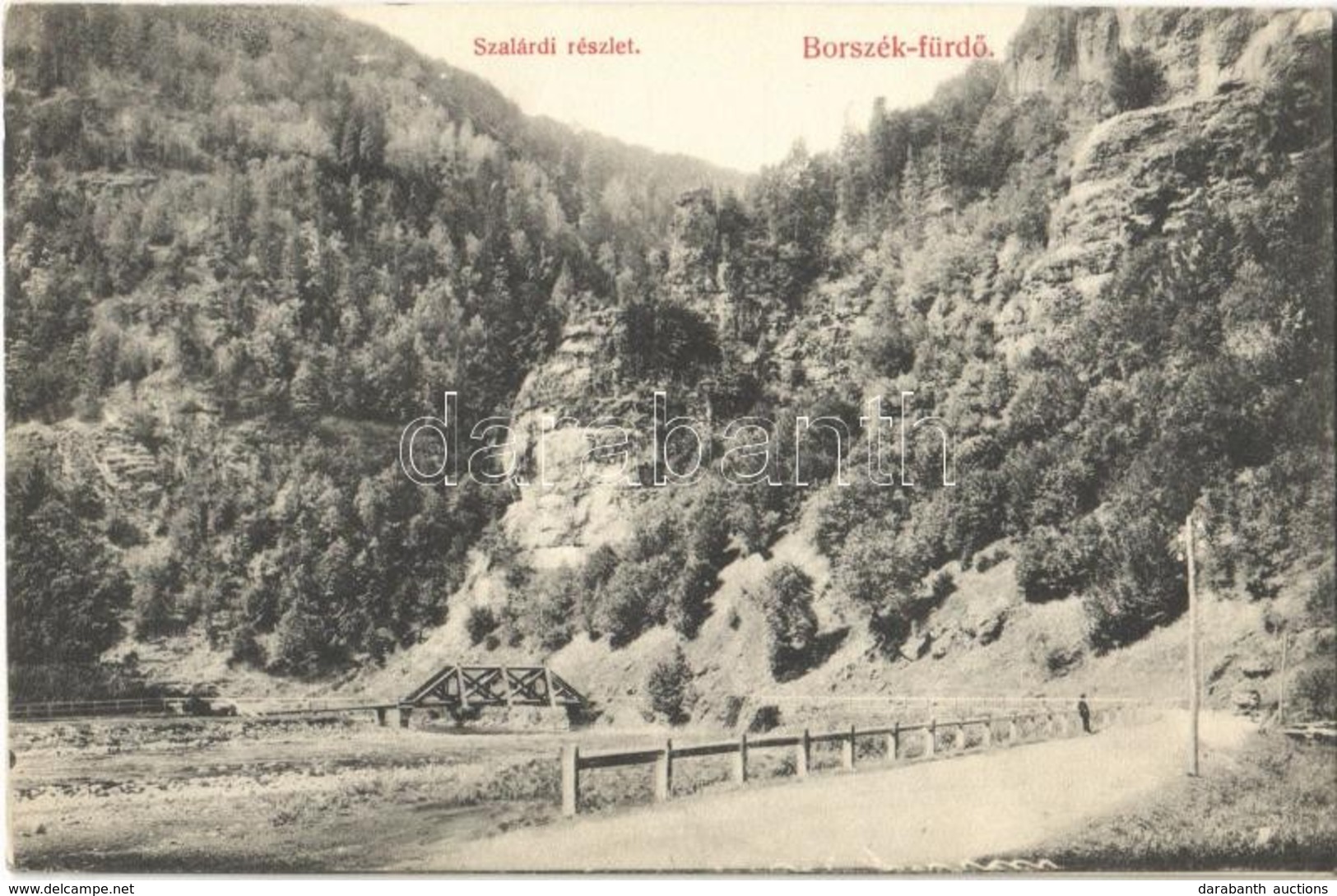 T2 1911 Borszék, Borsec; Szalárdi Részlet / Road, Bridge - Sin Clasificación