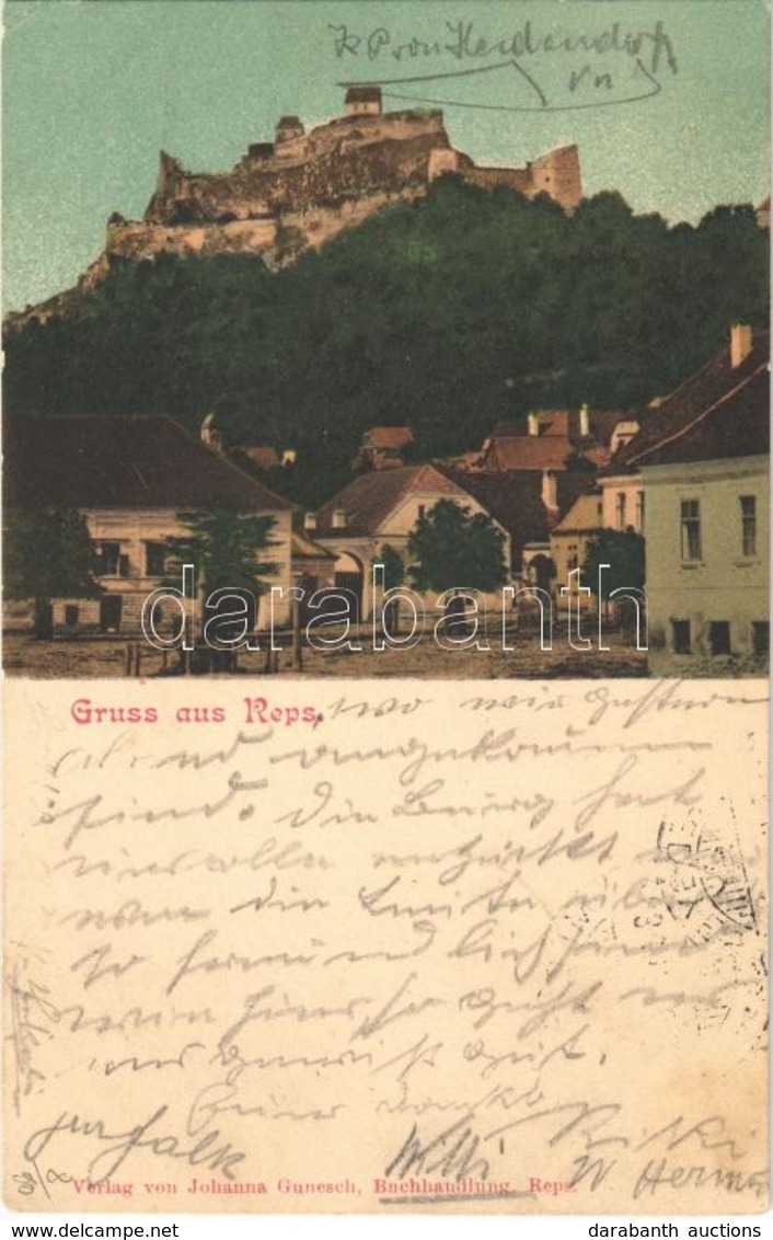 T2 1903 Kőhalom, Reps, Rupea; Vár. Johanna Gunesch Kiadása / Castle - Sin Clasificación