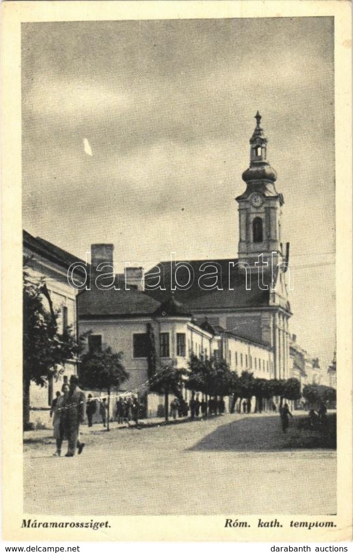 T3 1941 Máramarossziget, Sighetu Marmatiei; Római Katolikus Templom / Church (gyűrődés / Crease) - Sin Clasificación