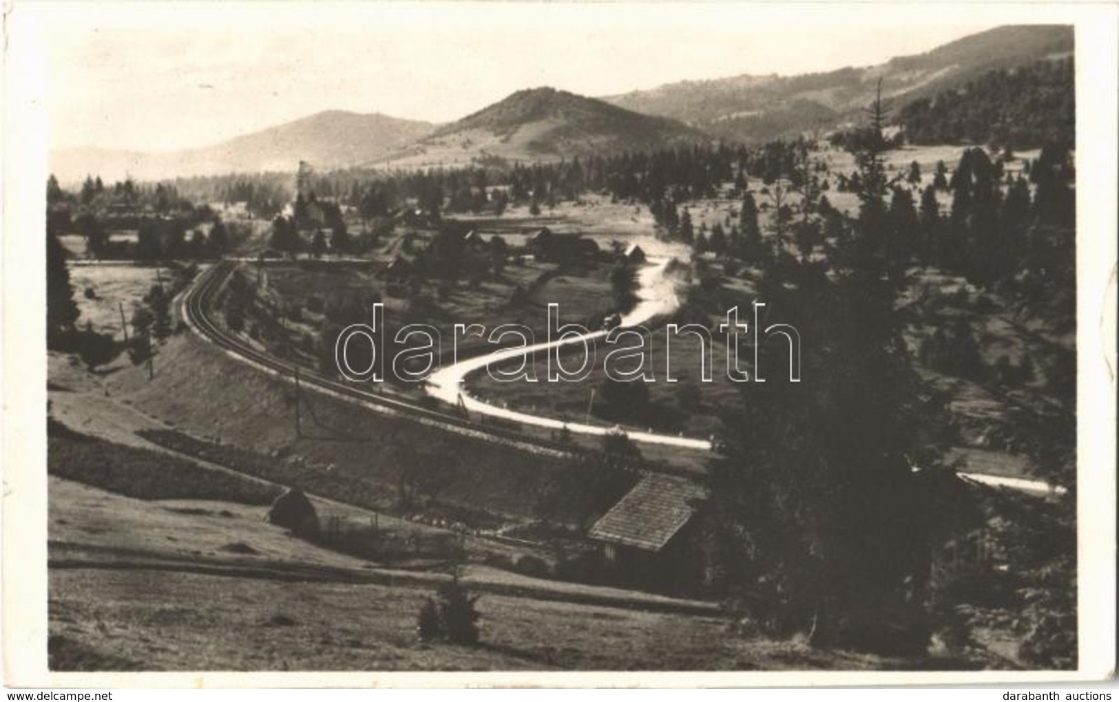 T2 1943 Marosfő, Izvoru Muresului; üdülőtelep, Siesta Pensio, Automobil / Holiday Resort, Road, Automobile - Sin Clasificación