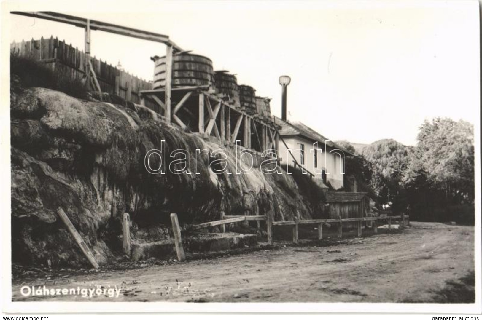 * T2 1942 Oláhszentgyörgy, Sangeorgiul Roman, Sangeorz-Bai; Mezőgazdasági Telep, Tartályok / Farm, Containers - Sin Clasificación