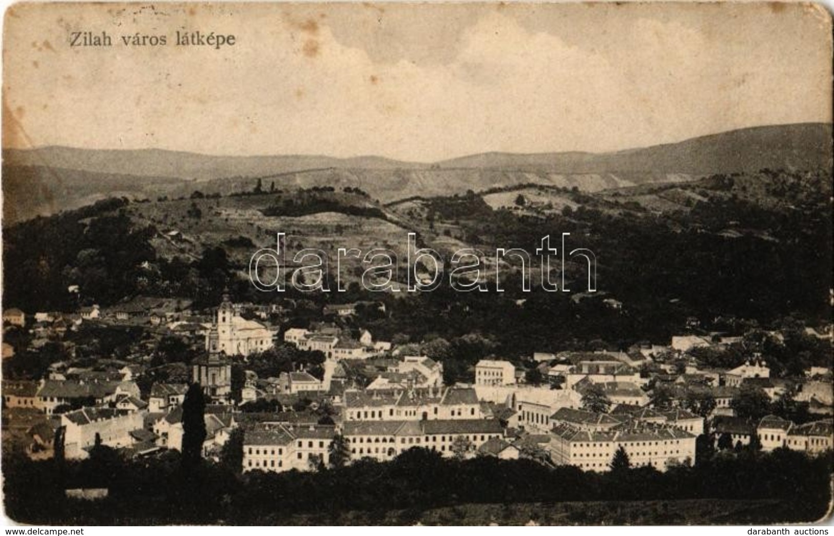 T3 1917 Zilah, Zalau; Látkép. Kiadja Seres Samu / General View (kis Sarokhiány / Small Corner Shortage) - Sin Clasificación