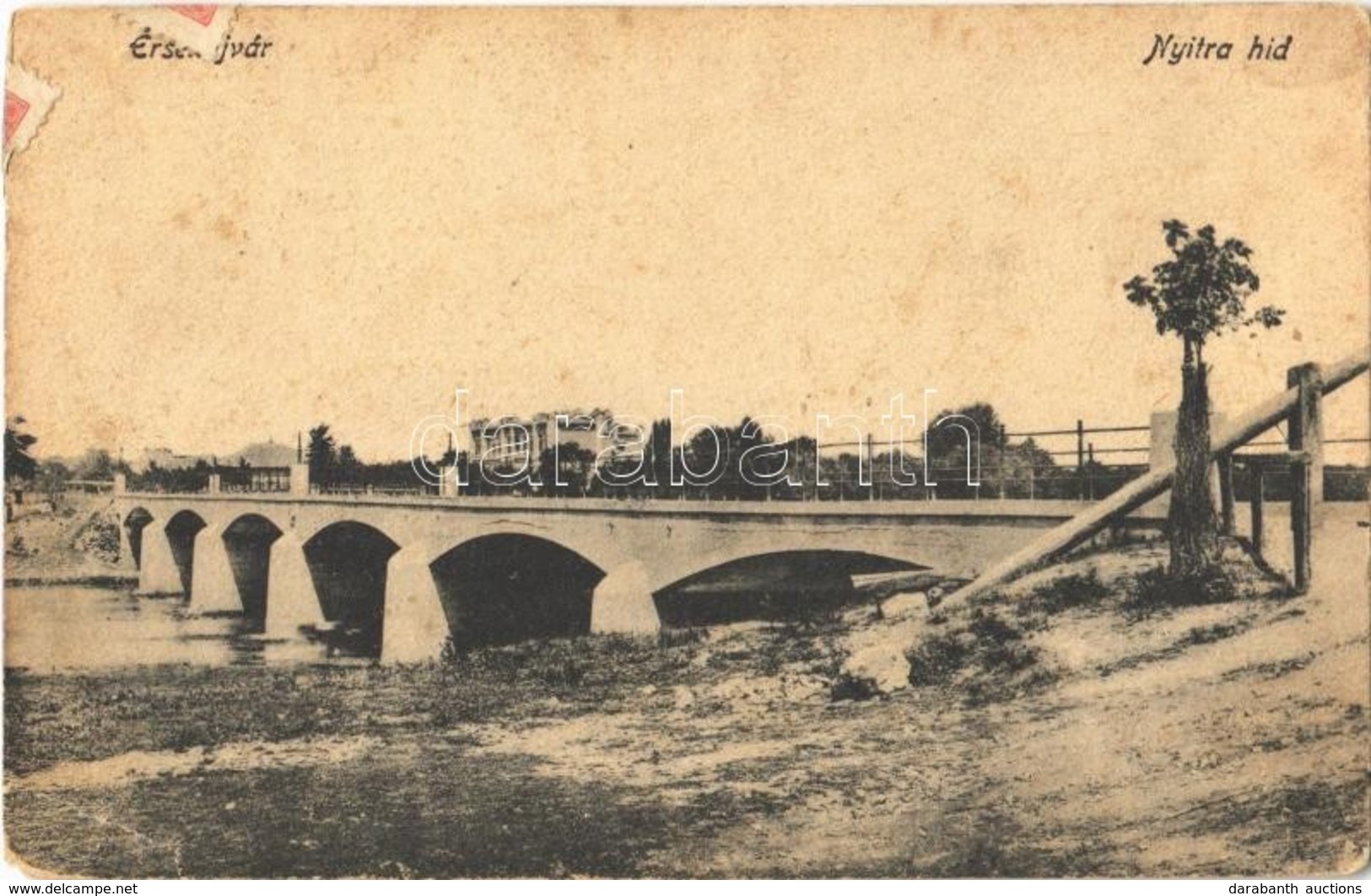 T3/T4 1918 Érsekújvár, Nové Zámky; Nyitra Híd / Nitra River Bridge (EM) - Otros & Sin Clasificación