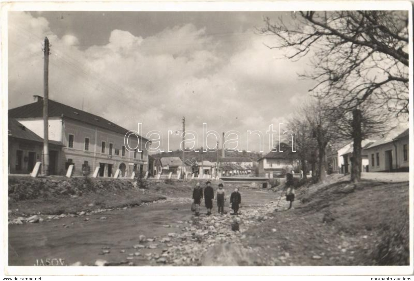 T2/T3 1941 Jászó, Jászóvár, Jasov;  Utca, üzletek. Schwartz László Kiadása / Street View, Shops (EK) - Otros & Sin Clasificación