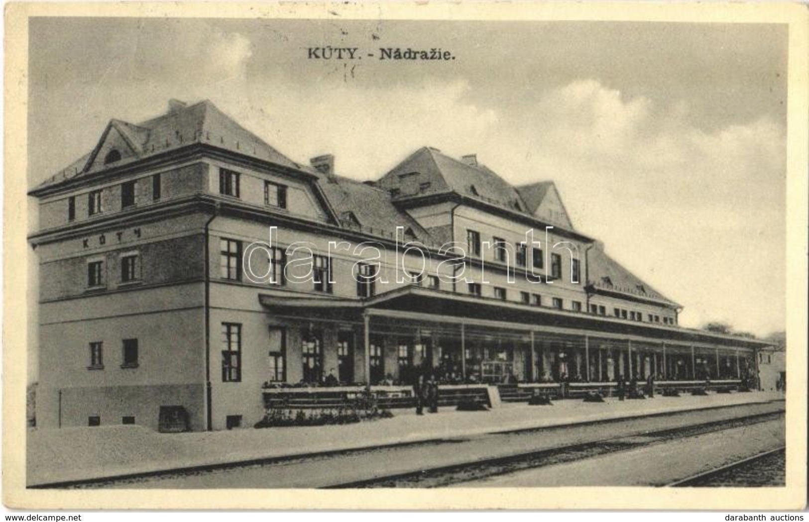 T2 1939 Jókút, Kutti, Kúty; Vasútállomás / Nádrazie / Railway Station - Otros & Sin Clasificación