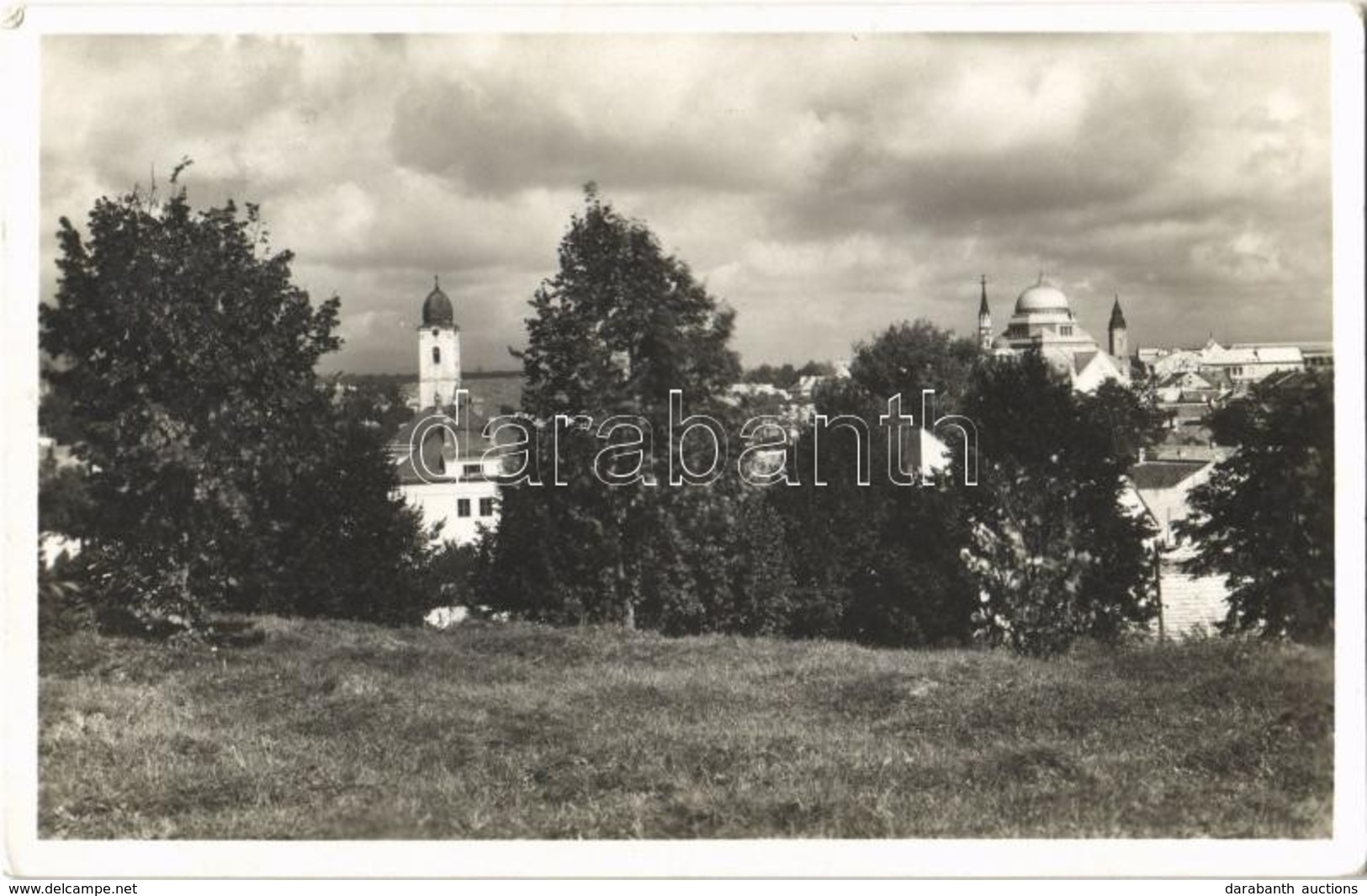 T2 Losonc, Lucenec; Látkép A Zsinagógával / Celkovy Pohlad, Synagóga / General View With Synagogue + 1938 'Losonc Vissza - Otros & Sin Clasificación
