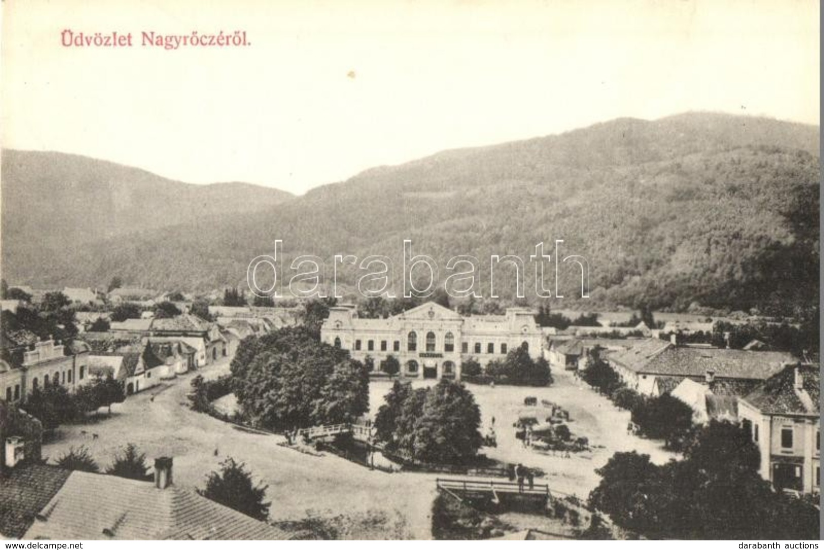 T2 1908 Nagyrőce, Gross-Rauschenbach, Velká Revúca; Látkép A Vendéglővel / Panorama View With Restaurant - Otros & Sin Clasificación