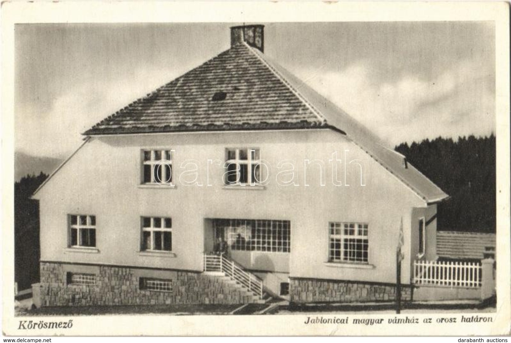 T2/T3 Kőrösmező, Jaszinya, Jasina, Yasinia; Jablonicai Magyar Vámház Az Orosz Határon / Hungarian Customs Office On The  - Otros & Sin Clasificación