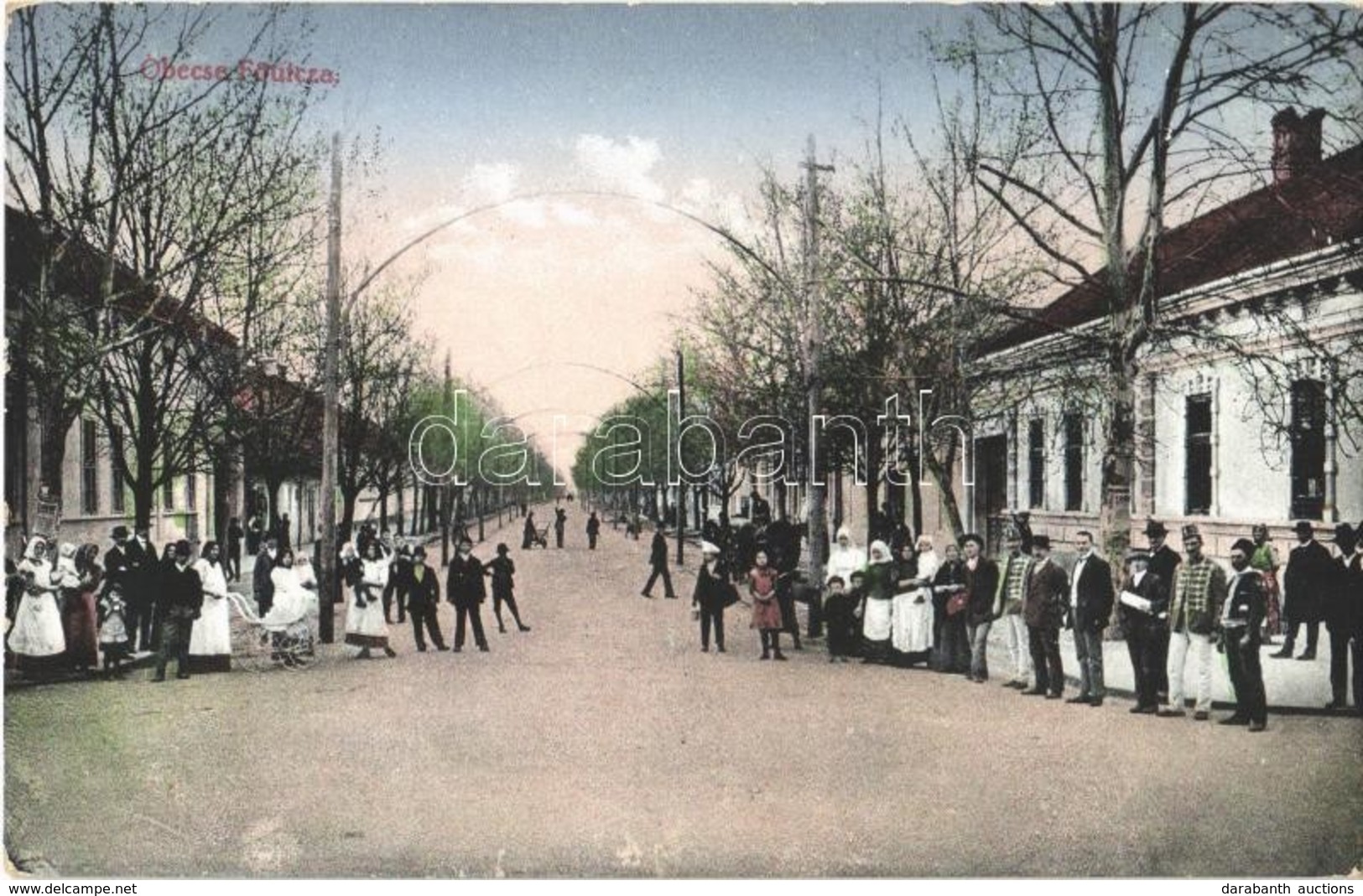 T2 1914 Óbecse, Stari Becej; Fő Utca. Lévai Lajos Kiadása / Main Street - Sin Clasificación