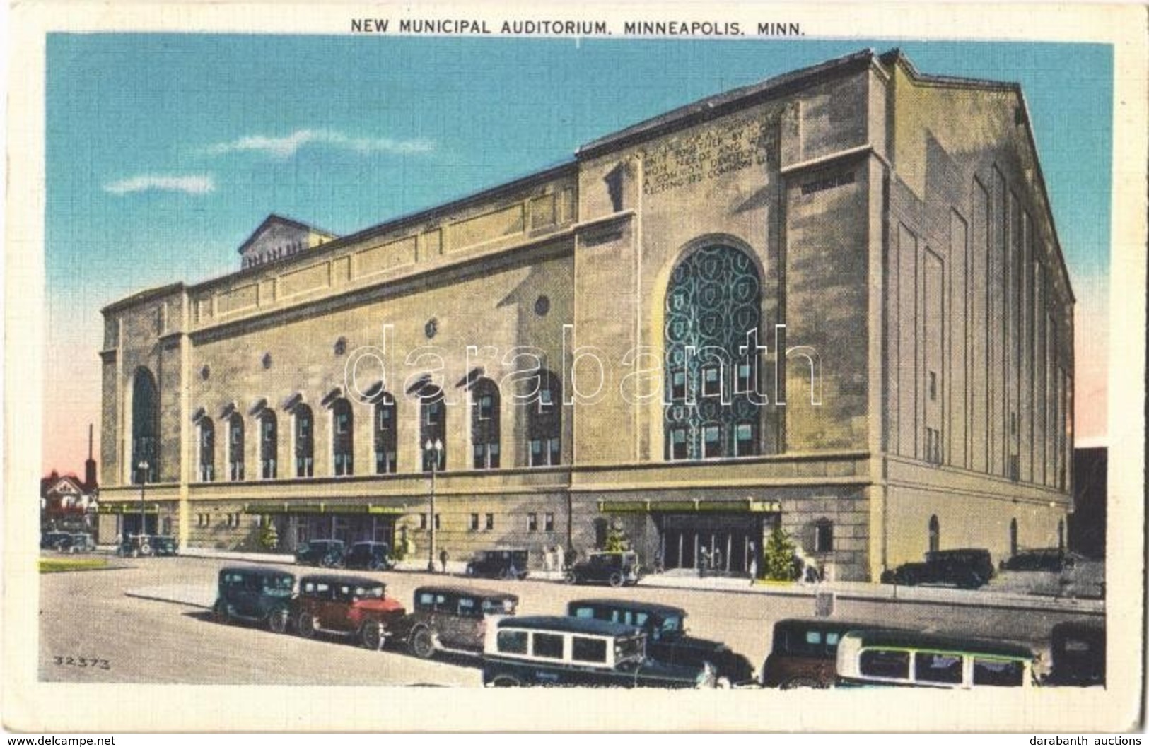 T2/T3 1938 Minneapolis, New Municipal Auditorium, Automobiles  (EK) - Otros & Sin Clasificación