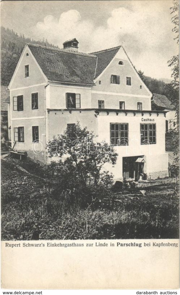 * T2 Parschluh (bei Kapfenberg), Rupert Schwarz's Einkehrgasthaus Zur Linde / Roadside Inn, Guesthouse, Hotel. Phot. Fra - Otros & Sin Clasificación