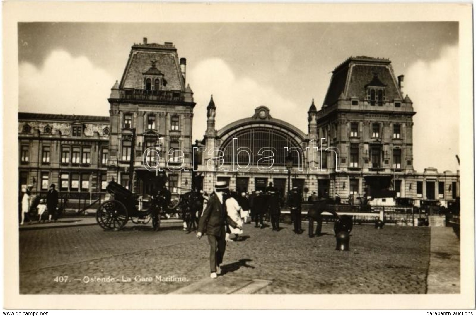 ** Ostend, Ostende, Oostende - 5 Pre-1945 Unused Town-view Postcards - Otros & Sin Clasificación