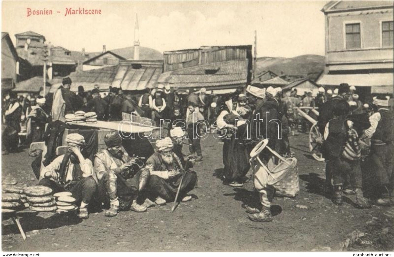 ** T2 Bosnien Marktscene / Bosnian Market Scene, Vendors, Folklore - Otros & Sin Clasificación