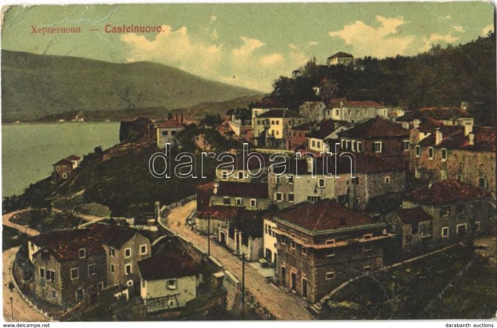 T2/T3 1912 Herceg Novi, Castelnuovo; (crease) - Otros & Sin Clasificación