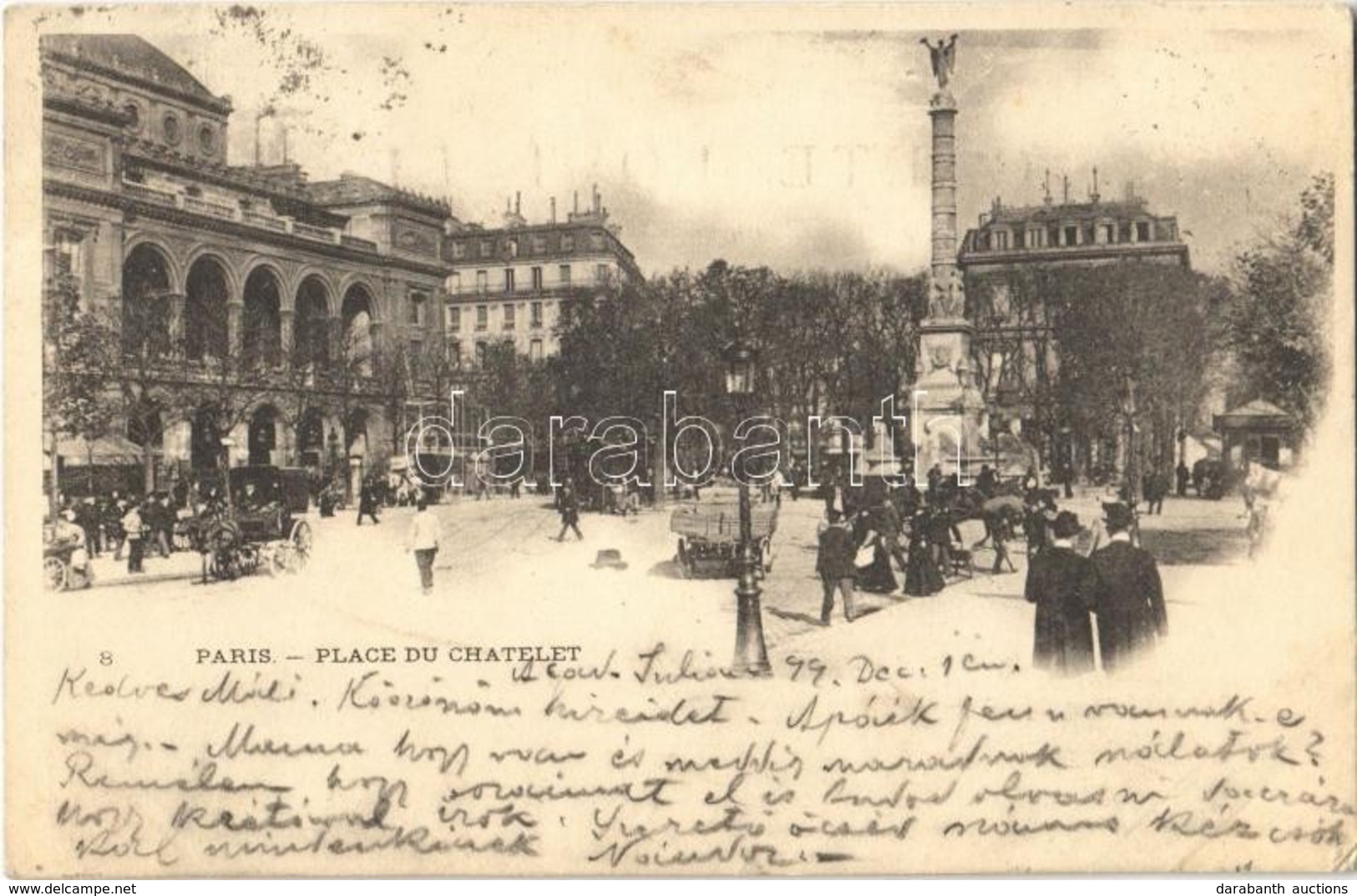 * T2/T3 1899 Paris, Place Du Chatelet / Square (Rb) - Otros & Sin Clasificación