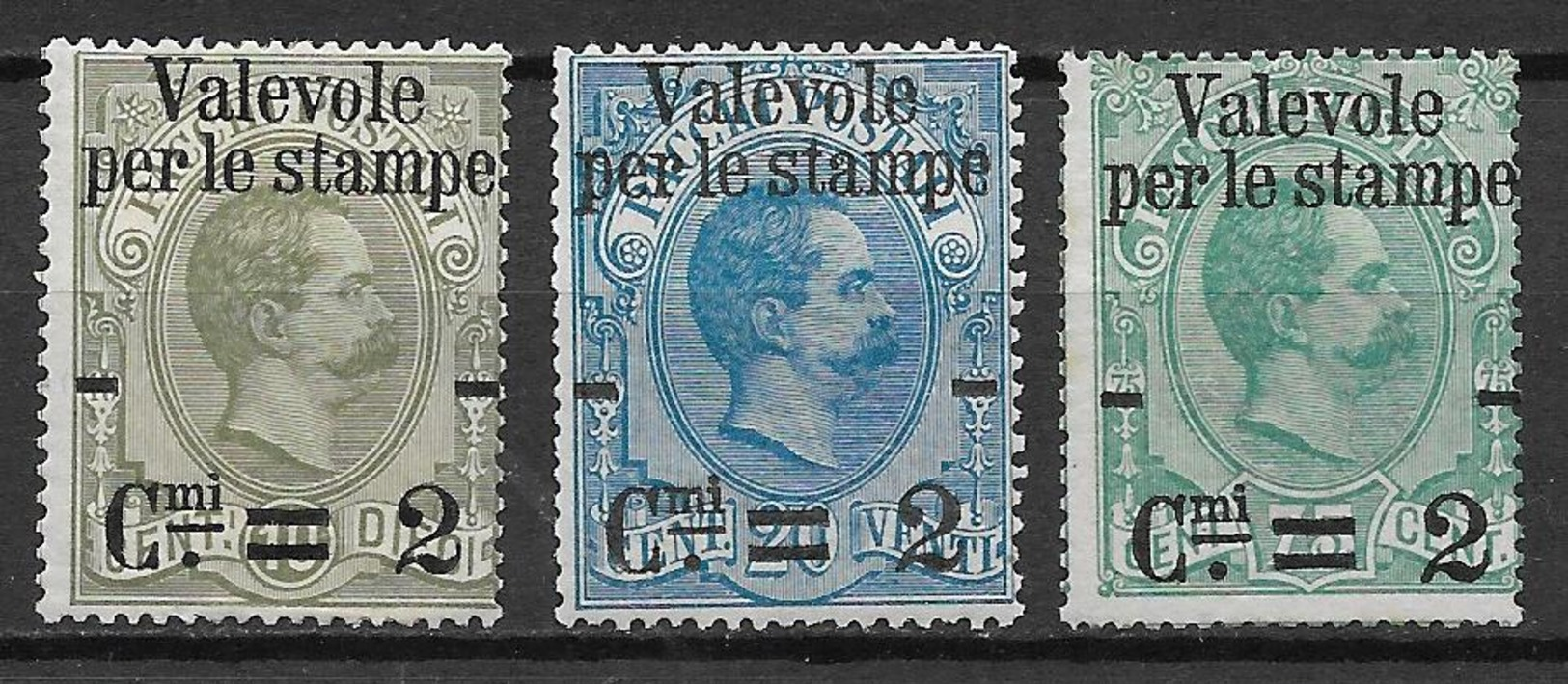 Italy - Italia -  1890 Mi. Nr. 61/62/63 - Ungebraucht