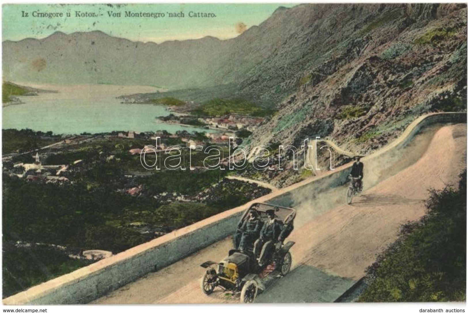 T2/T3 1912 Kotor, Cattaro; Iz Crnogore U Kotor / Von Montenegro Nach Cattaro / Road From Montenegro To Kotor, Automobile - Otros & Sin Clasificación