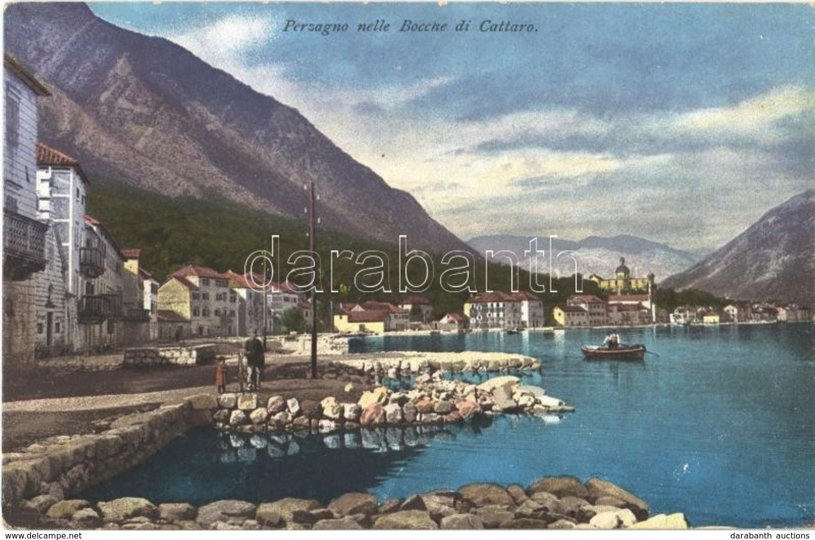 T2 1915 Prcanj, Perzagno Nelle Bocche Di Cattaro / Bay Of Kotor +  'K.u.K. Festungsartillerieregiment Freiherr Von Rouvr - Otros & Sin Clasificación