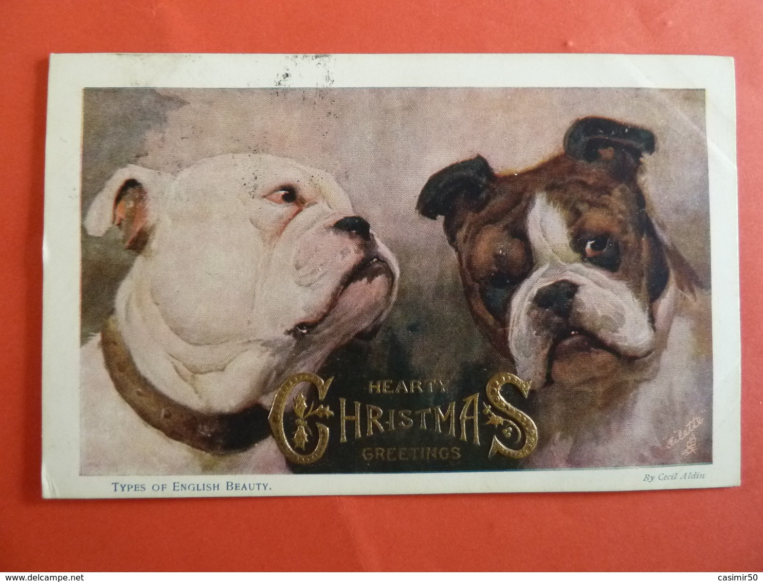 HEARTY CHRISTMAS GREETINGS - Chiens