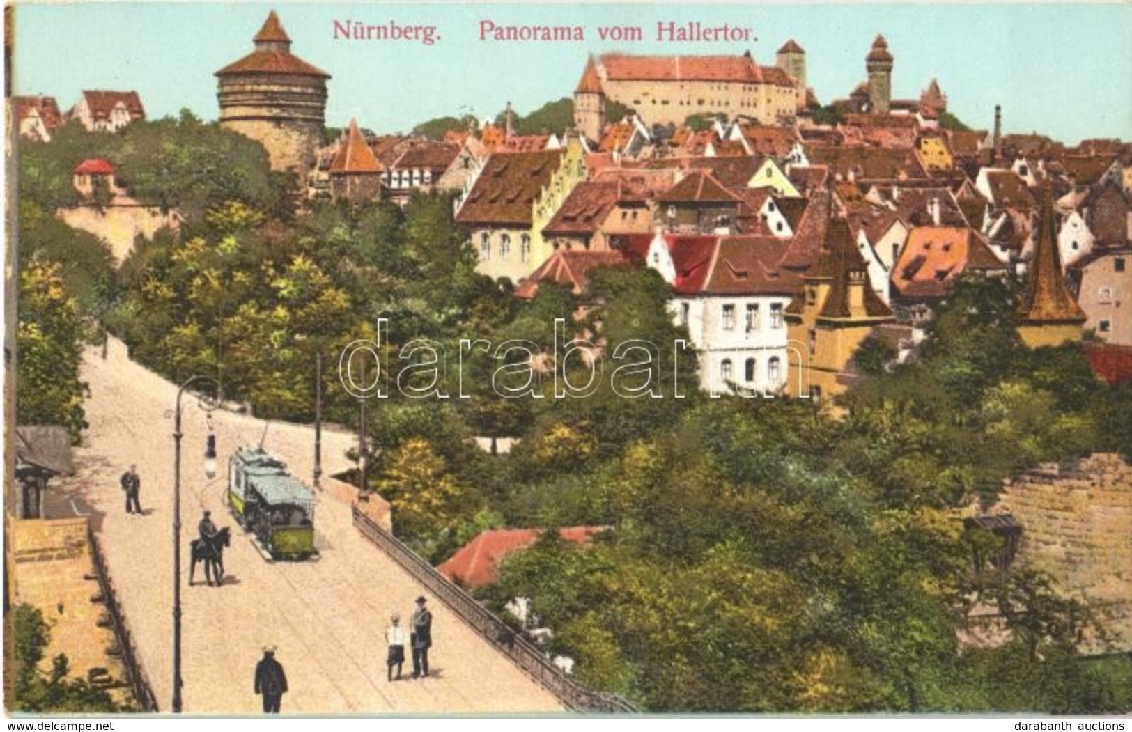 ** T2/T3 Nürnberg, Nuremberg; Panorama Vom Hallertor / Street, Tram (Rb) - Sin Clasificación