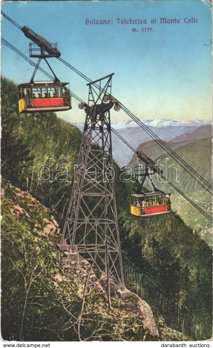 ** T2/T3 Bolzano, Bozen (Südtirol); Teleferica Al Monte Colle / Cableway Car - Otros & Sin Clasificación