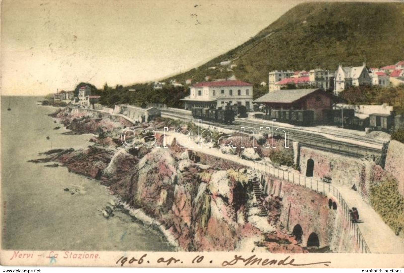 T2 1906 Nervi, La Stazione / Railway Station - Otros & Sin Clasificación