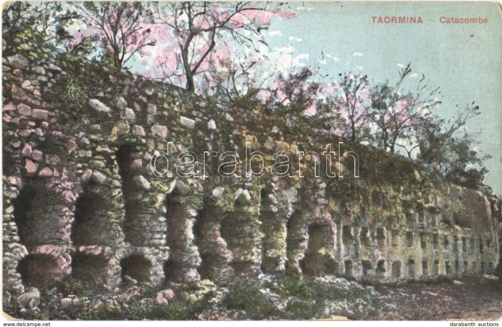 T2/T3 1914 Taormina, Catacombe / Catacombs (EK) - Otros & Sin Clasificación