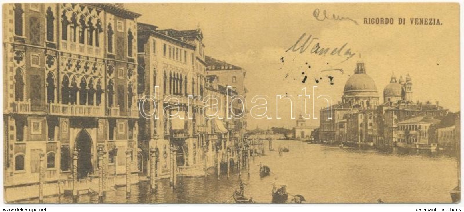 T2 1908 Venezia, Venice. Mini Postcard (13,7 X 6 Cm) - Otros & Sin Clasificación