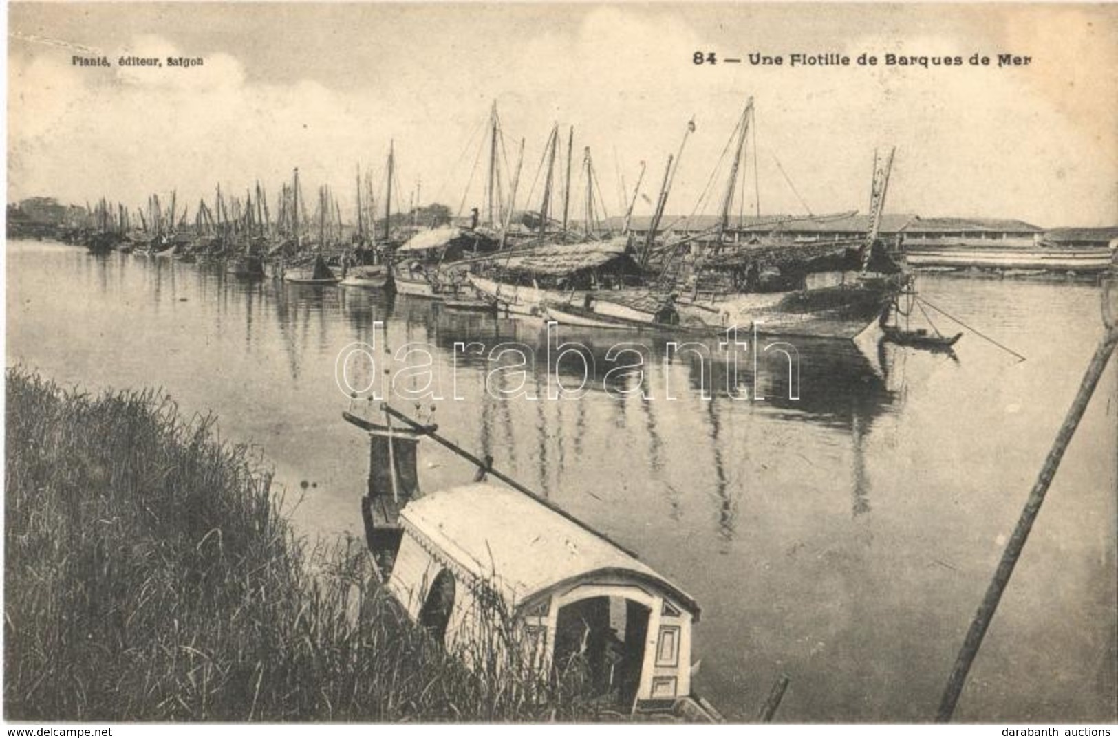 ** T1/T2 Saigon, Ho Chi Minh City; Une Flotille De Barques De Mer / Fleet Of Sea Boats (fl) - Otros & Sin Clasificación